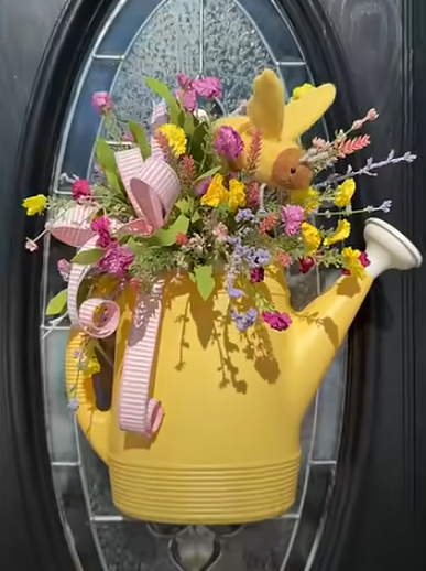 Watering Can w/ Flowers