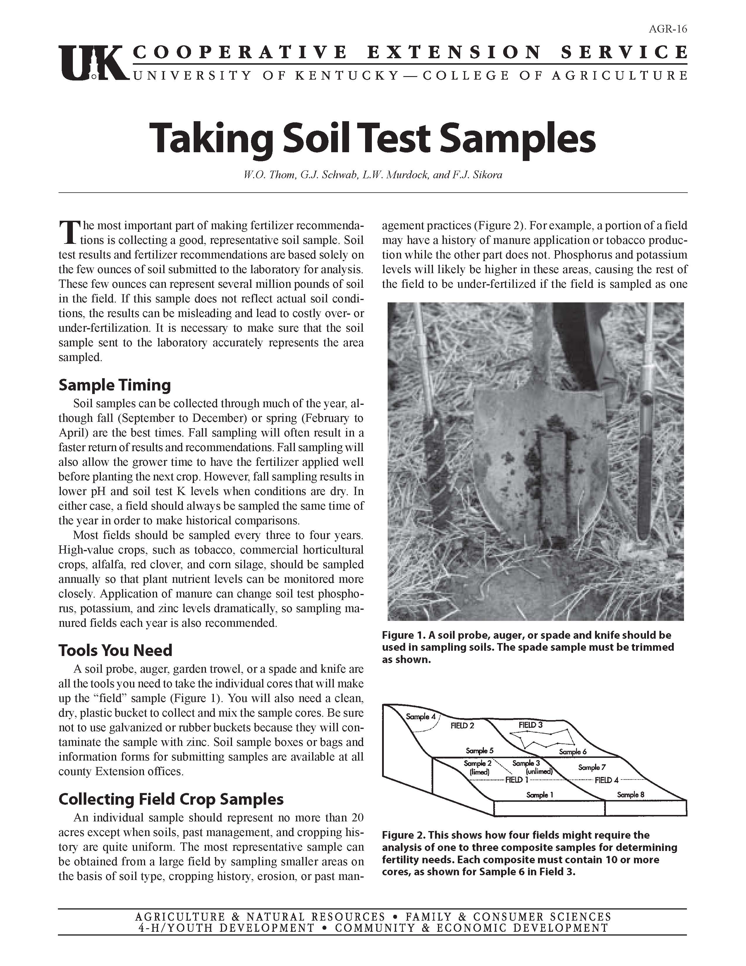 Soil Sample AGR-16 page 1