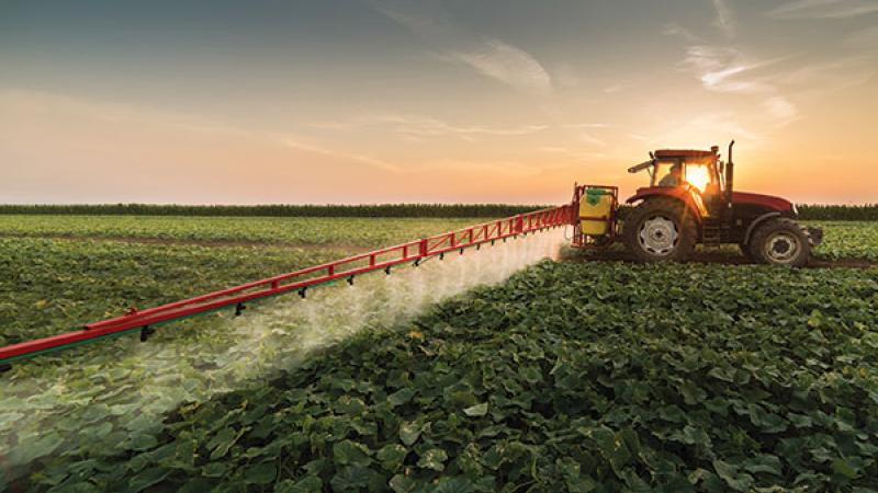 Tractor Spraying