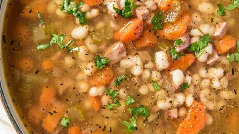 Slow Cooker Navy Bean Soup